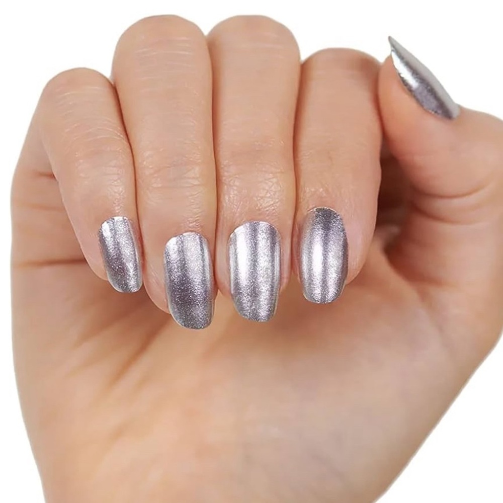 *Retired* Color Street: Silver Lust | Metallic Chrome Shine Sparkle Party Fall - Picture 9 of 11